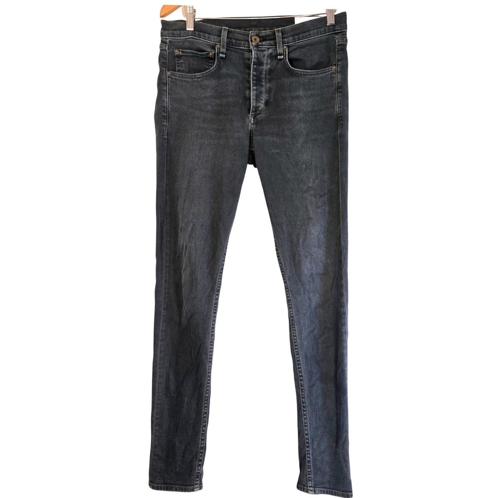 Rag & Bone Mens Extra Slim Fit 1 Jeans Minna Faded Black M1224K610MIN Size 31‎